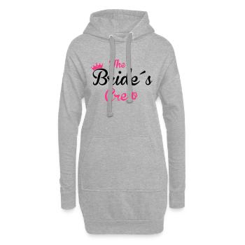 the bride´s crew - Hoodie-Kleid - Grau meliert - Vorne