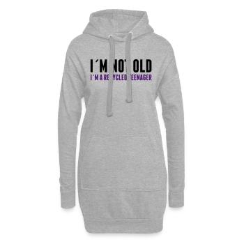 I´m not old - Hoodie-Kleid - Grau meliert - Vorne