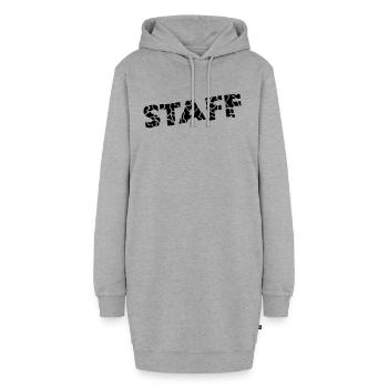 Staff Design - Sweat-shirt à capuche long Femme - gris chiné - Devant
