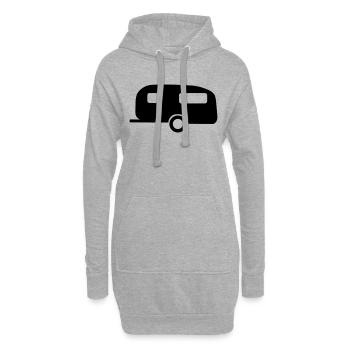 Caravan - Hoodie Dress - heather grey - Front