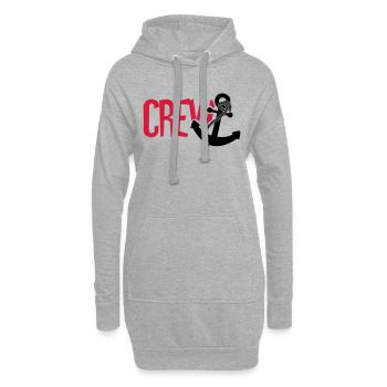 Crew Anker Matrose - Hoodie-Kleid - Grau meliert - Vorne