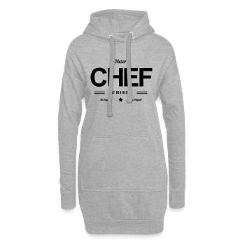 Bester Chef - Hoodie-Kleid - Grau meliert - Vorne