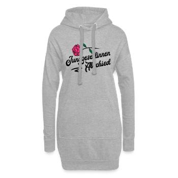 junggesellinnen abschied rose - Hoodie-Kleid - Grau meliert - Vorne