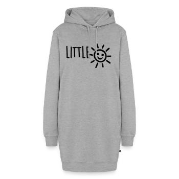 Sunshine / Sonnenschein / Baby / Liebling - Hoodie-Kleid - Grau meliert - Vorne