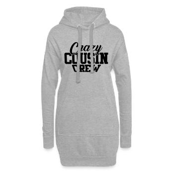 Crazy Cousin Crew Funny Family Cousins - Sweat-shirt à capuche long Femme - gris chiné - Devant