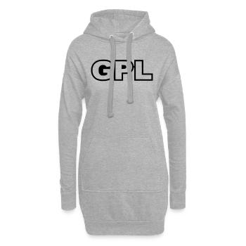 GPL - Hoodie Dress - heather grey - Front
