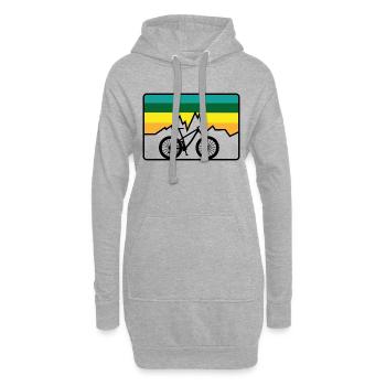 Mountainbike - Hoodie-Kleid - Grau meliert - Vorne