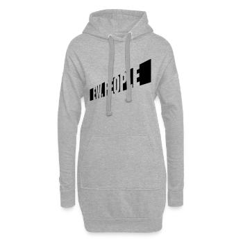ew people citation drôle - Sweat-shirt à capuche long Femme - gris chiné - Devant