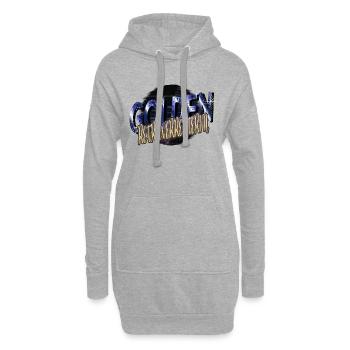 lustig pfote chihuahua geburtstagsgeschenkidee - Hoodie-Kleid - Grau meliert - Vorne