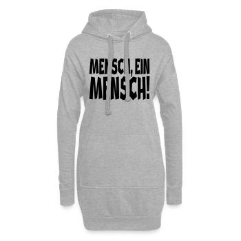 Ein Mensch - Hoodie-Kleid - Grau meliert - Vorne