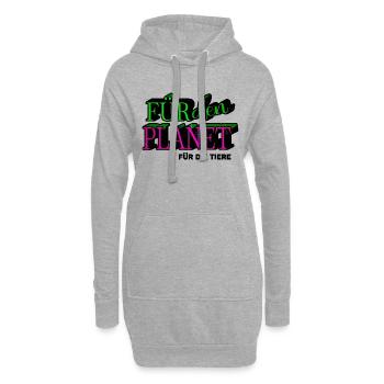 geek geschenk gesundheit geburtstagsgeschenk - Hoodie-Kleid - Grau meliert - Vorne