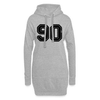 90 - Hoodie-Kleid - Grau meliert - Vorne