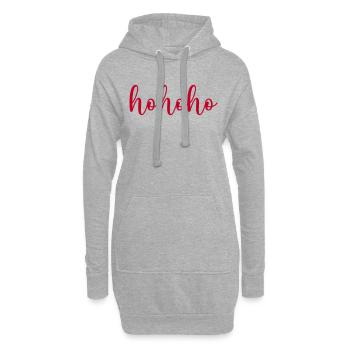 hohoho - Hoodie-Kleid - Grau meliert - Vorne