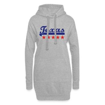 Texas - Sweat-shirt à capuche long Femme - gris chiné - Devant