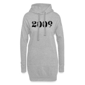 2009 - Hoodie-Kleid - Grau meliert - Vorne