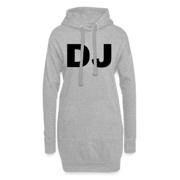 DJ - Hoodie-Kleid - Grau meliert - Vorne