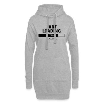 FART Loading - Hoodie-Kleid - Grau meliert - Vorne