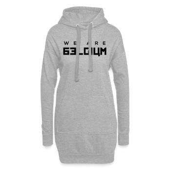 we are belgium - belgie - 2018 - t shirt - Hoodie Dress - heather grey - Front