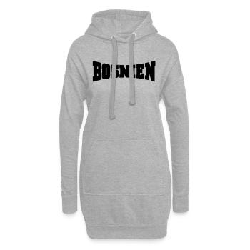 Bosnie logo - Sweat-shirt à capuche long Femme - gris chiné - Devant