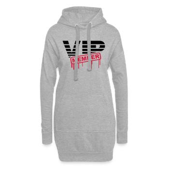 VIP Member - Hoodie-Kleid - Grau meliert - Vorne