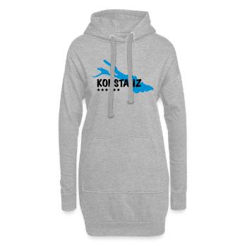 Konstanz Bodensee - Hoodie-Kleid - Grau meliert - Vorne