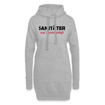 sanitäter aus leidenschaft - Hoodie-Kleid - Grau meliert - Vorne
