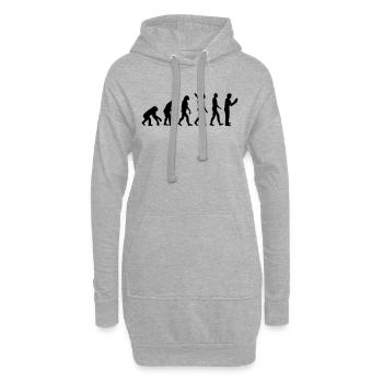 Lesen - Hoodie-Kleid - Grau meliert - Vorne