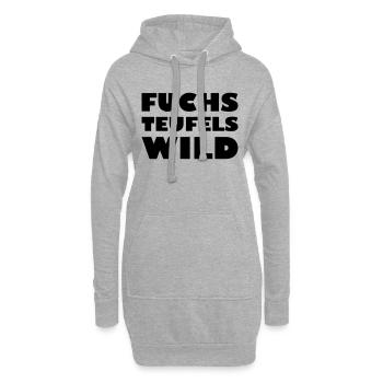Fuchsteufelswild - Hoodie-Kleid - Grau meliert - Vorne