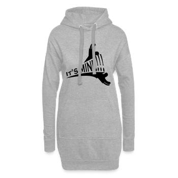 Gierige Hände - It's mine (1c) - Hoodie-Kleid - Grau meliert - Vorne