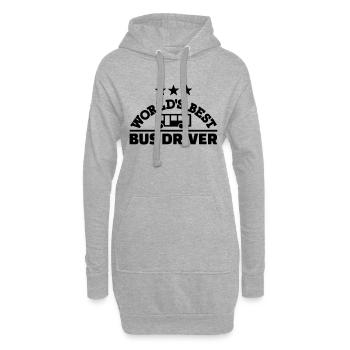 Busfahrer - Hoodie-Kleid - Grau meliert - Vorne