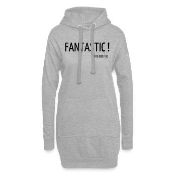 Cinema / Film / Zitat / TV-Serie - Hoodie-Kleid - Grau meliert - Vorne