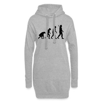 Evolution - Hoodie-Kleid - Grau meliert - Vorne