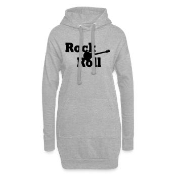 Rock 'n' Roll - Hoodie-Kleid - Grau meliert - Vorne