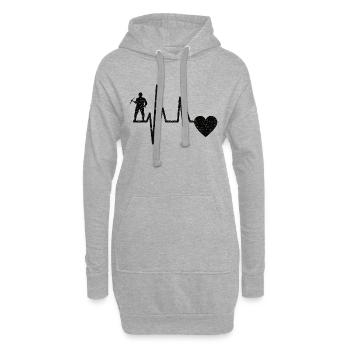 Handwerker Mechaniker Schraubendreher Handwerk - Hoodie-Kleid - Grau meliert - Vorne