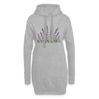 Lavendelhalme Lavendel - Hoodie-Kleid - Grau meliert - Vorne