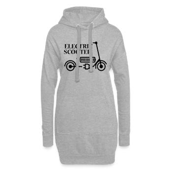 E-Scooter Scooter - Sweat-shirt à capuche long Femme - gris chiné - Devant
