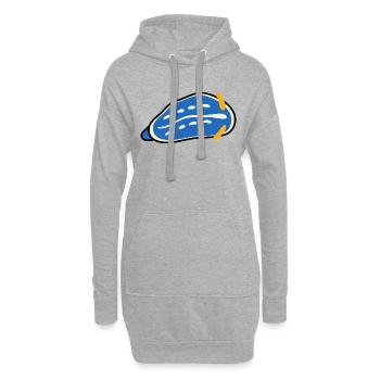 bunte meerestiere nacktschnecke - Hoodie-Kleid - Grau meliert - Vorne