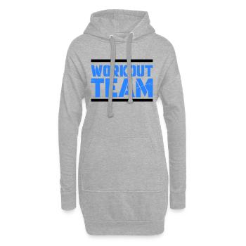 workout team - Hoodie-Kleid - Grau meliert - Vorne