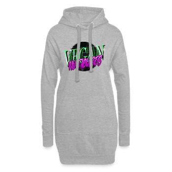 cool statement birthday present pro vegan - Hoodie-Kleid - Grau meliert - Vorne