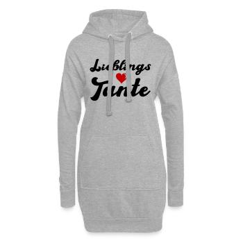 lieblings tante - Hoodie-Kleid - Grau meliert - Vorne