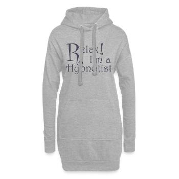 Relax! I'm a Hypnotist - Hoodie Dress - heather grey - Front