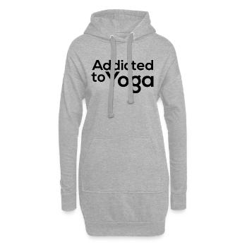 Yoga Méditation Spa Namaste - Sweat-shirt à capuche long Femme - gris chiné - Devant