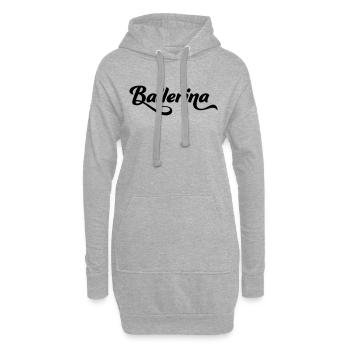Ballerina - Hoodie-Kleid - Grau meliert - Vorne