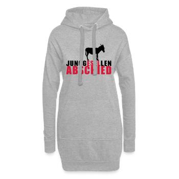 JunggESELlenabschied - Hoodie-Kleid - Grau meliert - Vorne