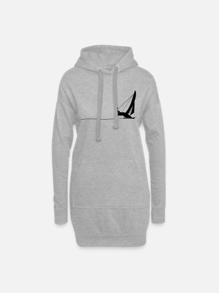Hobie Cat Sailing - Hoodie-Kleid - Grau meliert