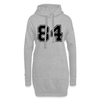 84 - Hoodie-Kleid - Grau meliert - Vorne