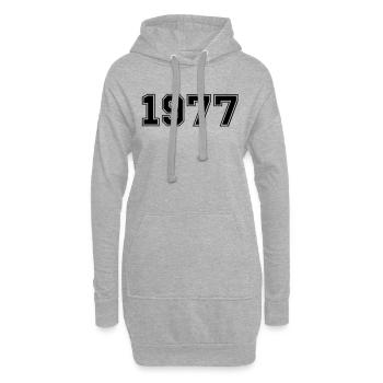 1977 - Hoodie-Kleid - Grau meliert - Vorne