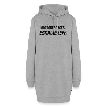 eskalieren motto des tages eskalation - Hoodie-Kleid - Grau meliert - Vorne
