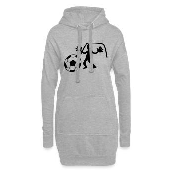 GOALIE mit Handschuhen die Rettung der Ball - Hoodie-Kleid - Grau meliert - Vorne
