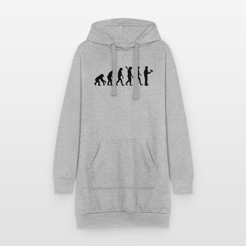 Painter evolution Hoodie Dress